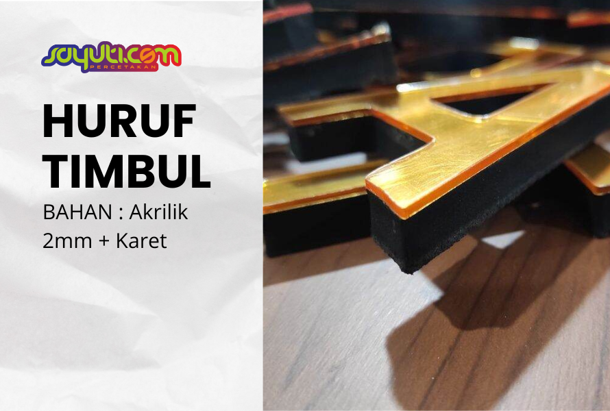 Akrilik 2mm + Karet